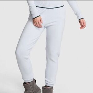 Pink Varsity Knit Jogger Pants